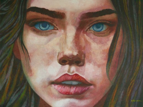 Dipinto olio tela ritratto - dipinto,