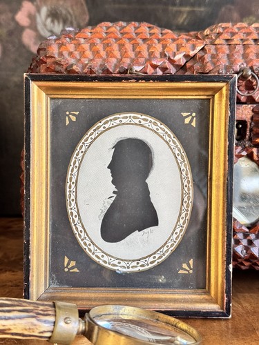 Silhouette vintage ritratto - , di