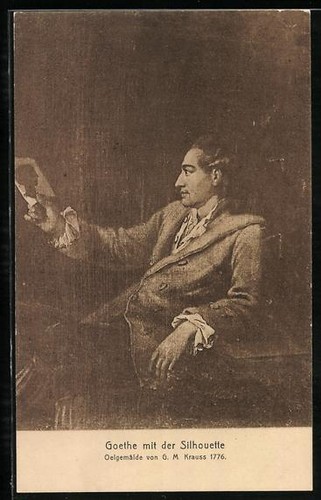 Cartolina goethe con - cartolina, la