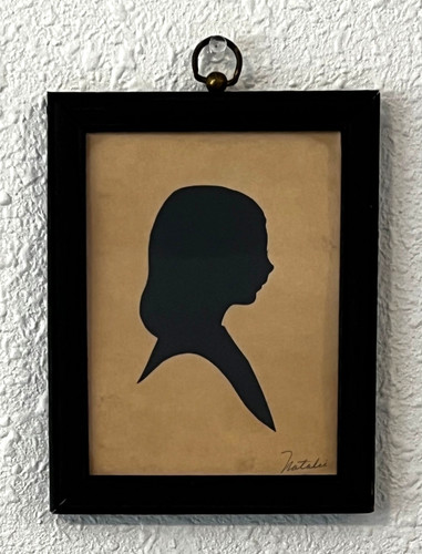 Ritratto sagoma vintage
