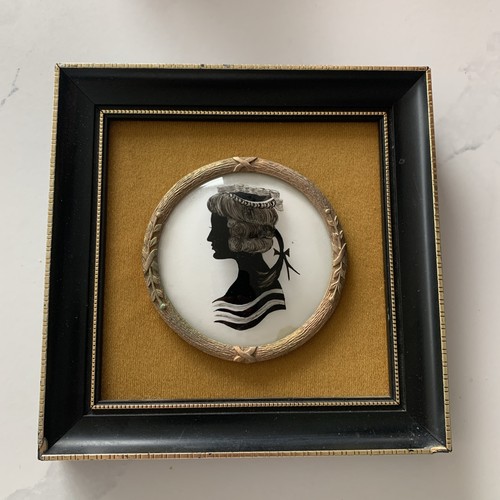 Antica miniatura ritratto