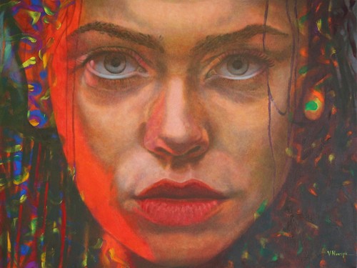 Dipinto olio tela ritratto - dipinto,